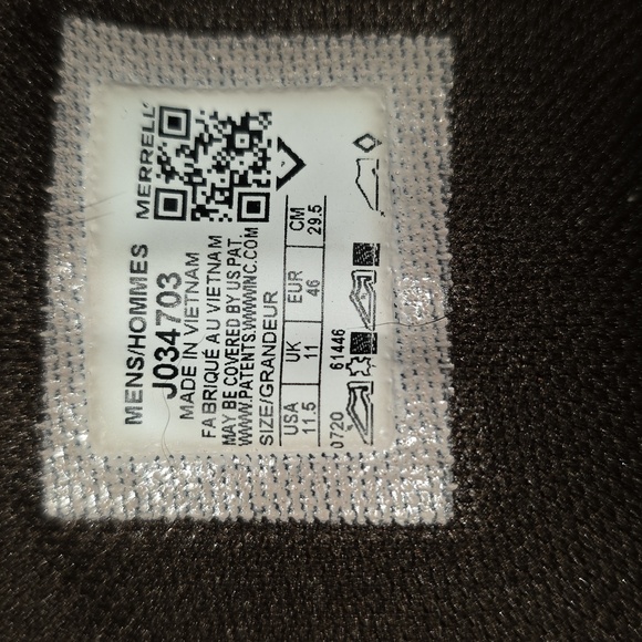 40) MERRELL Deverta 2 Mid Waterproof Hiking Boot Sz. 11½ - Picture 12 of 12